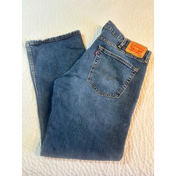 Levi's 527 Men's Bootcut Blue Jeans Size 38x32 Actual Length 30 - Picture 1 of 12